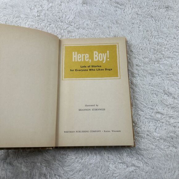 1966 Here Boy! Lots of Stories for Everyone Who Likes Dogs Whitman HC Good - Picture 4 of 10